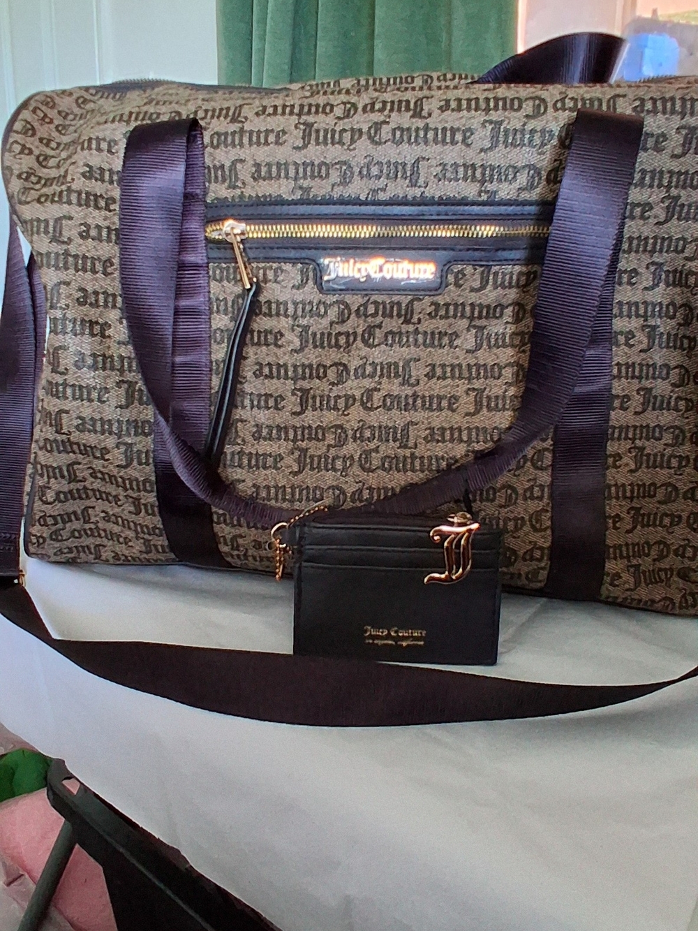 Juicy Couture Rosie Weekender Travel Bag Brown & Black NWT